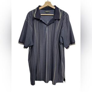 5 for $25🔥Knights Sportswear Vintage Vertical Striped Polo Shirt Big 2X